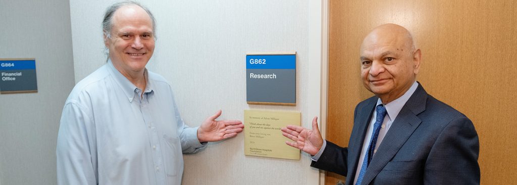 Dr. Khandekar and Bruce Milligan